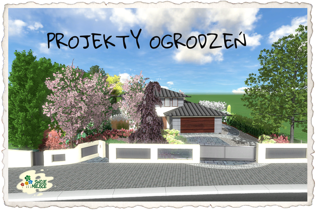 projekty ogrodów - projekt ogrodzenia - zdjęcie ogrodu